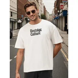 Bene Kleed Men Graphic Printed Round Neck Cotton Oversized T-shirt-picture-27