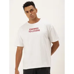 Bene Kleed Men Graphic Printed Round Neck Pure Cotton Oversized T-shirt-picture-14