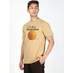 Bene Kleed Men Graphic Printed Round Neck Pure Cotton T-shirt-picture-10