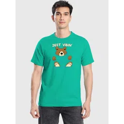 Bene Kleed Men Graphic Printed Round Neck Pure Cotton T-shirt-picture-12