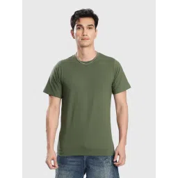 Bene Kleed Men Olive Cotton Lycra T-Shirt-picture-17