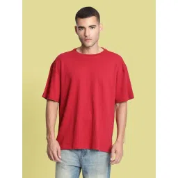 Bene Kleed Men Red Oversize T-Shirt-picture-41