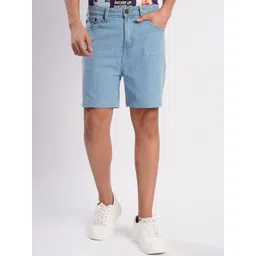 Bene Kleed Men Regular Fit Mid-Rise Denim Shorts-picture-39