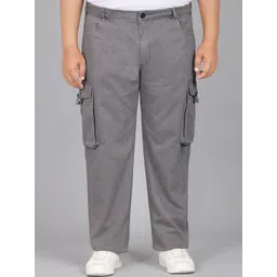 Bene Kleed Men Relaxed Fit Mid-Rise Flat-Front Cotton Cargos Trousers-picture-19