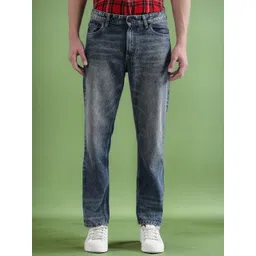 Bene Kleed Men Relaxed Fit Mid-Rise Medium Shade Heavy Fade Clean Look Cotton Jeans-picture-37