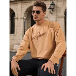 Bene Kleed Men Round Neck Embroidered Pullover Light weight Sweatshirt-picture-26
