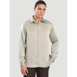 Bene Kleed Men Satin Relaxed Fit Shirt-picture-37