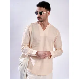 Bene Kleed Men Solid Daily Short Kurta-picture-38