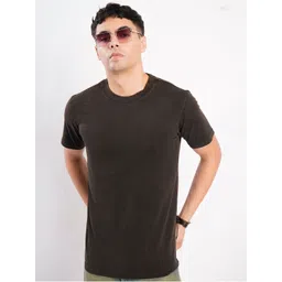 Bene Kleed Men Solid Round Neck Pure Cotton T-shirt-picture-21