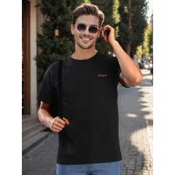Bene Kleed Men Solid Round Neck Pure Cotton T-shirt-picture-19