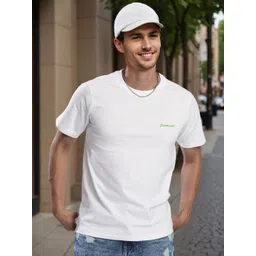 Bene Kleed Men Solid Round Neck Pure Cotton T-shirt-picture-20