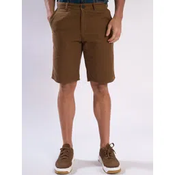 Bene Kleed Men Solid Slim Fit Mid-Rise Pure Cotton Chino Shorts-picture-39