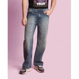 bene kleed Men Tinted Wide Leg Jeans-picture-37