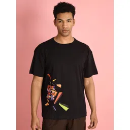 Bene Kleed Men Typography Printed Round Neck Cotton Oversized T-shirt-picture-19