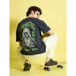 Bene Kleed NAVY Print T-Shirts-picture-40