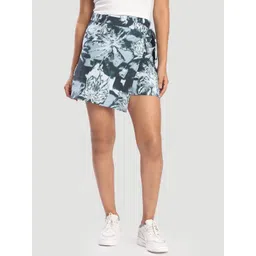 Bene Kleed Printed Wrap-Around Mini Skirt-picture-20