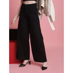 Bene Kleed Women Cotton Wide Leg High-Rise Jeans-picture-13