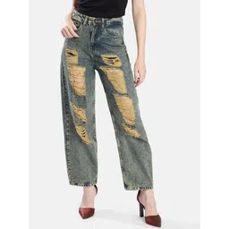 Bene Kleed Women High-Rise Highly Distressed Jeans-picture-23