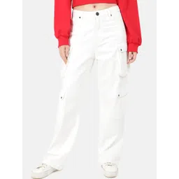 Bene Kleed Women Relaxed Fit High-Rise Clean Look Pure Cotton Jeans-picture-30