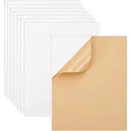 BENECREAT 8 x Mounting Plates, 3mm Thick Self Adhesive Foam Stamp Poster Board for Cross Stitch Picture Embroidery Office and Art Projects Display 7.8 x 9.8 Inch-picture-19