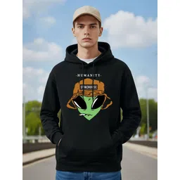 BENNY BROOKS Men Graphic Printed Full Sleeve Hooded Sweatshirt-picture-23