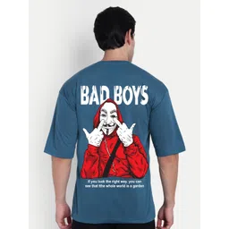 BENNY BROOKS Men Graphic Printed Oversized Half Sleeve T- shirt-picture-39