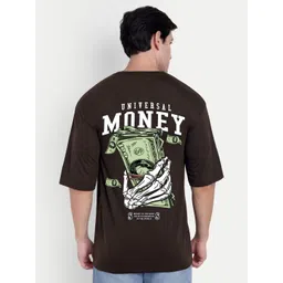 BENNY BROOKS Men Graphic Printed Round Neck Cotton Oversized T-shirt-picture-31