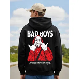 BENNY BROOKS Men Typography Printed Hooded Pullover Sweatshirt-picture-30