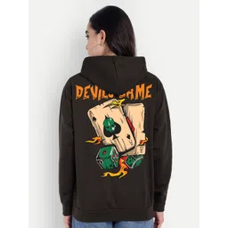 BENNY BROOKS Women Graphic Printed Hooded Sweatshirt-picture-25