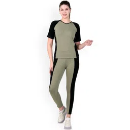 BENZOS Colourblocked Round Neck T-Shirt With Leggings-picture-12