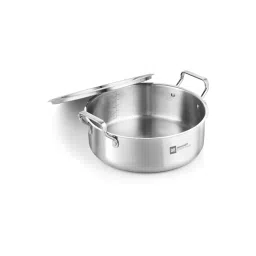 Bergner BE Essentials Silver Stainless Steel Biryani Pot (32 cm)-picture-39