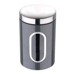 Bergner Carbon Grey Stainless Steel Storage Canister - Set of 1-image-12