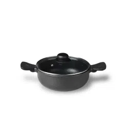 Bergner Die Cast Black Aluminium Kadai 20 cm diameter - Set of 1-picture-35