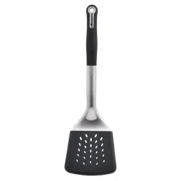 Bergner Master Pro Stainless Steel Slotted Turner (Black)-picture-10