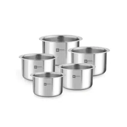 Bergner Silver Stainless Steel Cookware - Set of 5 (1250 ml)-picture-41