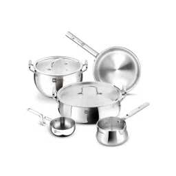 Bergner Silver Stainless Steel Cookware - Set of 7 (1500 ml)-picture-39