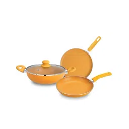 Bergner Tasty Red Aluminium Induction Bottom Non-Stick 4 Pcs Cookware Set-picture-43