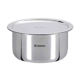 Stainless Steel Induction Friendly 6.1 Ltrs Pot with Lid by Bergner-picture-14