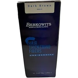 BERKOWITS Hair Building Fibers – Dark Brown 25g | Keratin-Based Thickening Powder for Thinning Hair | Instant Volume for Men & Women-picture-33