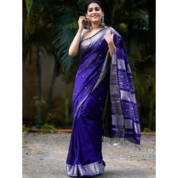 BerMondsey Ethnic Motifs Woven Design Banarasi Saree-picture-28