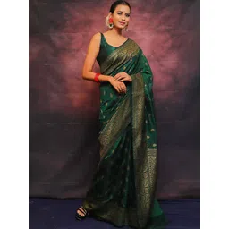 BerMondsey Woven Design Zari Banarasi Saree-picture-11