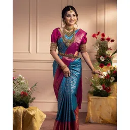 BerMondsey Woven Design Zari Banarasi Saree-picture-19