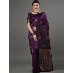 BerMondsey Woven Design Zari Banarasi Saree-picture-19
