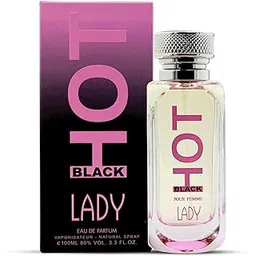 BERNARD DIMITRI HOT BLACK LADY Perfume for Women - 100 ML Elegant Fragrance with Jasmine, Rose, Vanilla & Sandalwood | Long-Lasting Freshness Smell | Spray Refreshing | For Daily Use-picture-55