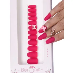 BEROMT 12 Pcs Long-Lasting Reusable Lightweight Salon Finish Press on Nail Tips - 02-picture-17