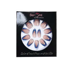 BEROMT 12 Pcs Long-Lasting Reusable Lightweight Salon Finish Press on Nail Tips- Shade 234-picture-16