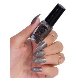 BEROMT Reflective Glitter Quick Dry Nail Polish - 8 ml - Silver - BNP322-picture-23