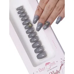 BEROMT Salon Finish Butterfly Charm Press-On False Nail Tips Kit - Shade BFNC08BFC-picture-19