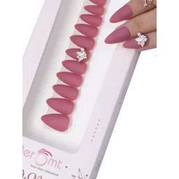 BEROMT Salon Finish Butterfly Charm Press-On False Nail Tips Kit - Shade BFNC24BFC-picture-0