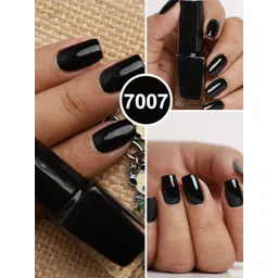 BEROMT Solid Twist Gel Finish High Gloss Fast Dry Nail Polish 8 ml - Night Cloaked 7007 image 4